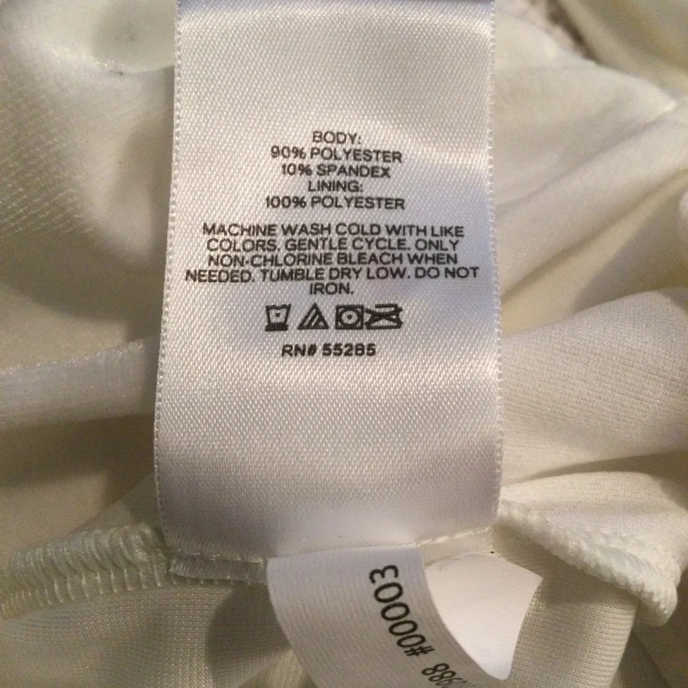 Express size XL White Velour Top Long Puff Shoulder Sleeve Ruched Front NWT - Picture 6 of 6